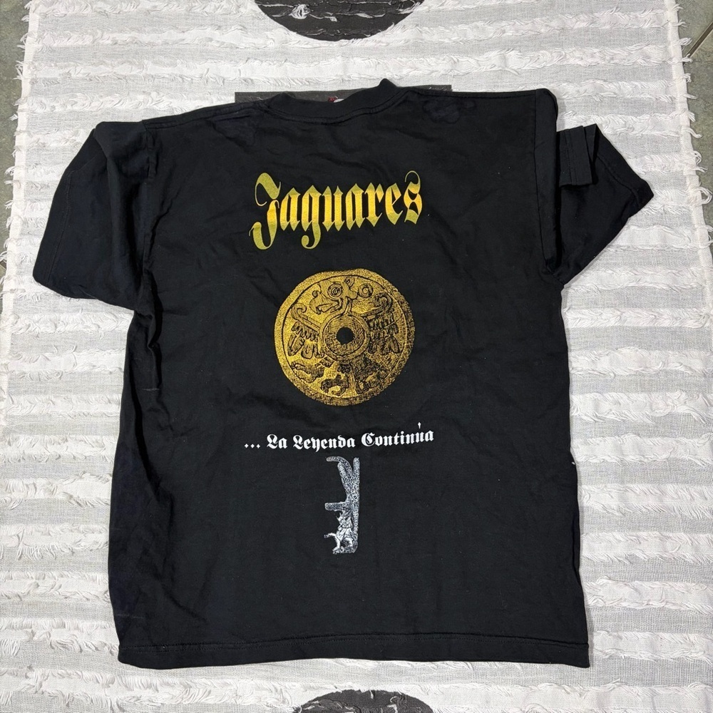 vtg 90s Jaguares La Leyenda Continua T Shirt SZ XL Mexico Rock Band Goth Punk - Picture 9 of 9